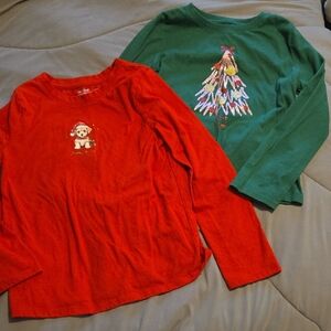 Girls Long Sleeve Christmas Shirts